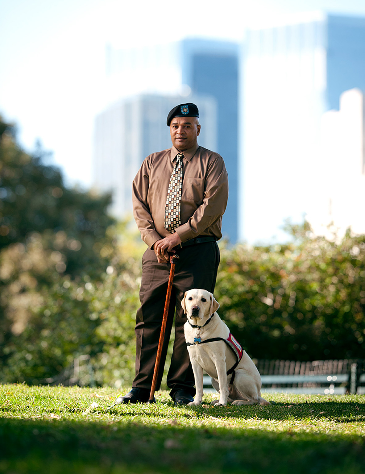 Herbierto Viedro and his Service Dog