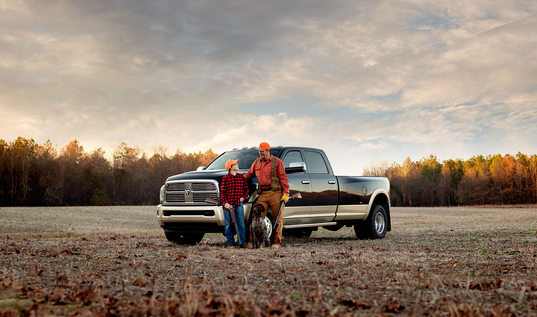 Father & Son after a day of bird hunting