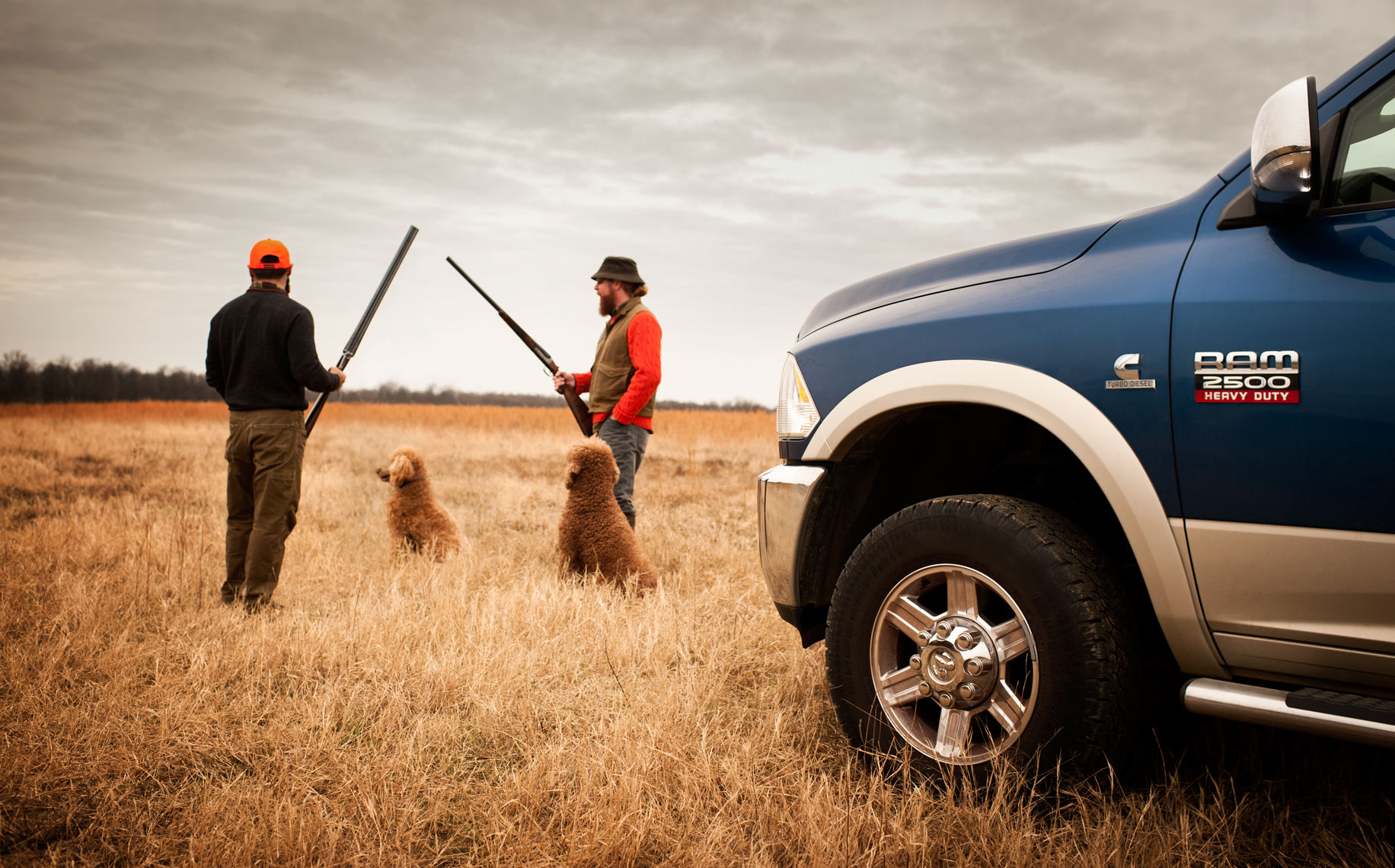 ©Robb Scharetg - Hunters and their dogs alongside the RAM.  DC photographer , SF photograper  